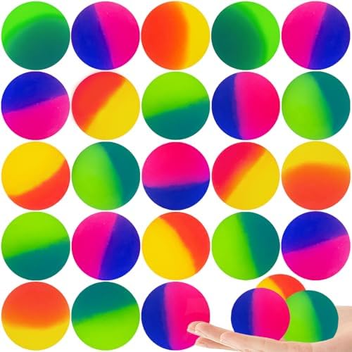25 Pcs Jumbo Super Bouncy Balls for Party Favors