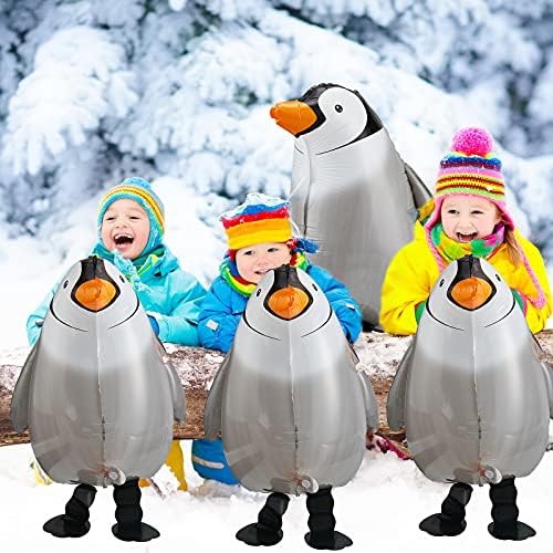 Aoriher 9 Piece Walking Penguin Balloons Party Decorations