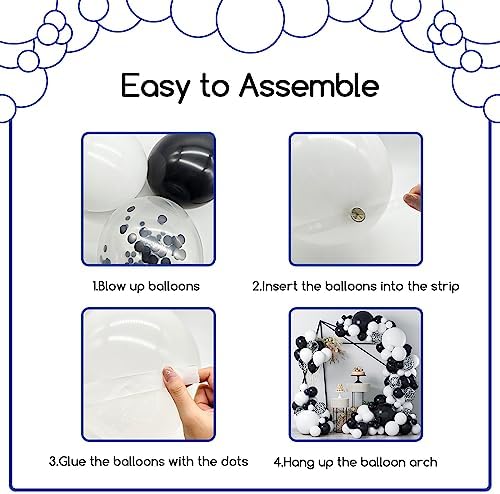 COKAOBE Balloon Garland Arch Kit 124pcs