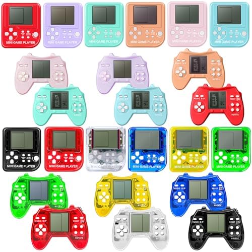 24Pcs Video Game Keychain Party Favors for Kids and Adults