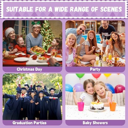 128 Pcs Gradient Scales Party Tableware Set for 16 People