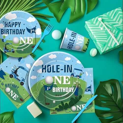 Golf Theme Hole In One Birthday Party Supplies