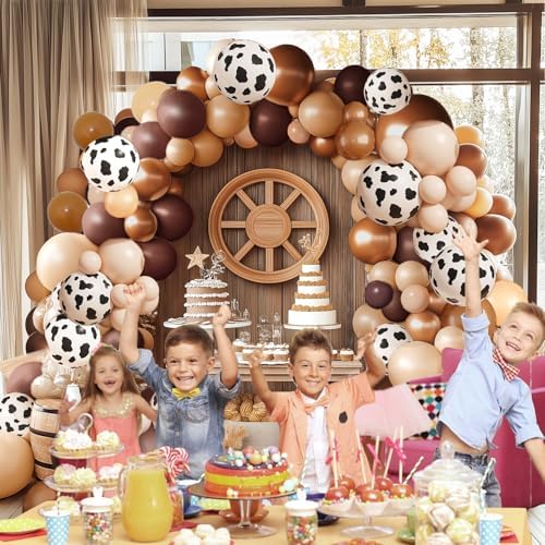 Western Themed Balloon Arch Kit 163 Pieces Ranch Decor