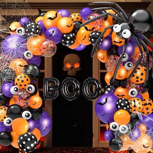 126 Pcs Halloween Balloon Garland Arch Kit 1