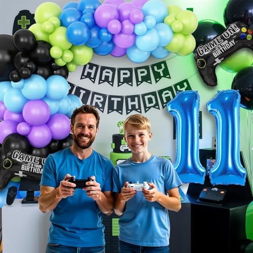 11th Birthday Game Balloons Arch Kit