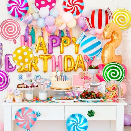12 Pcs Sweet Candy Balloons 18 Inch Party Decorations