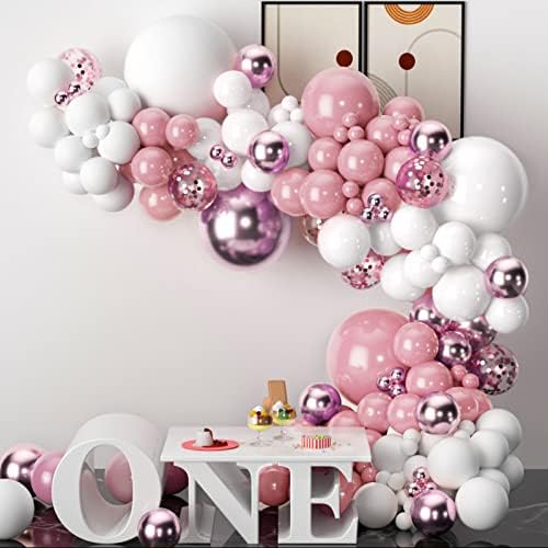 DIY Pink Balloon Arch Garland Kit 104pcs