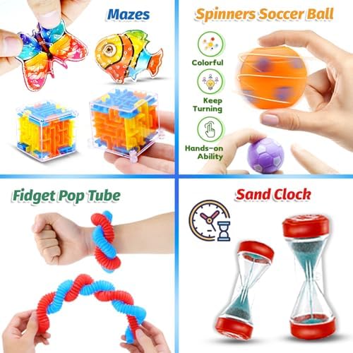 1000pcs Party Favors for Kids Fidget Toy Pack Classroom Rewards