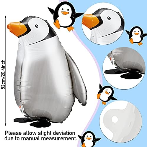 Aoriher 9 Piece Walking Penguin Balloons Party Decorations