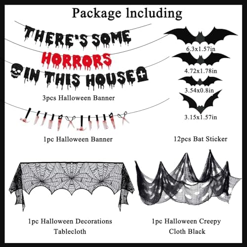 Crenics Halloween Party Decorations Set