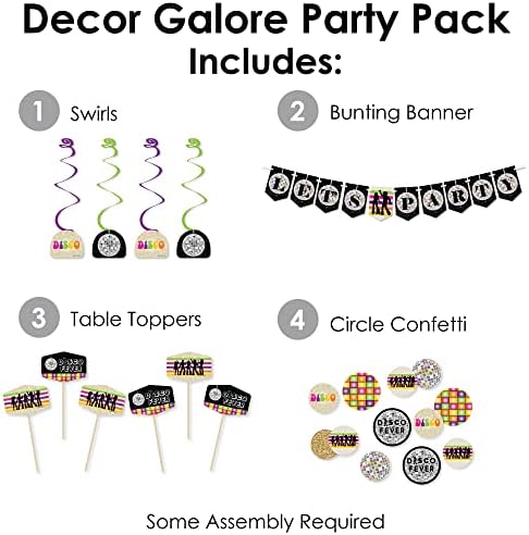 70s Disco Party Decor Kit - 51 Pieces
