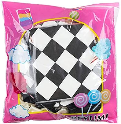 BeYumi 127 Pack Race Car Checkered Party Decor Kit