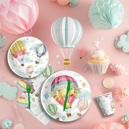 Hot Air Balloon Party Tableware Set for 24 Guests