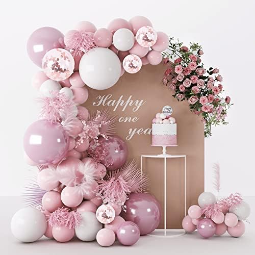 DIY Pink Balloon Arch Garland Kit 104pcs