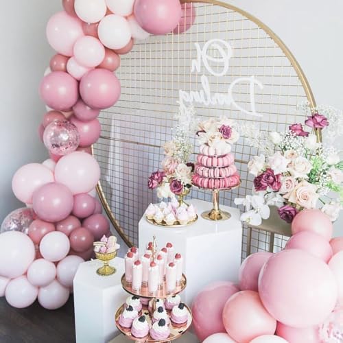 XIHAOYOO Blush Pink Balloons 60 Pcs 12 Inch Set