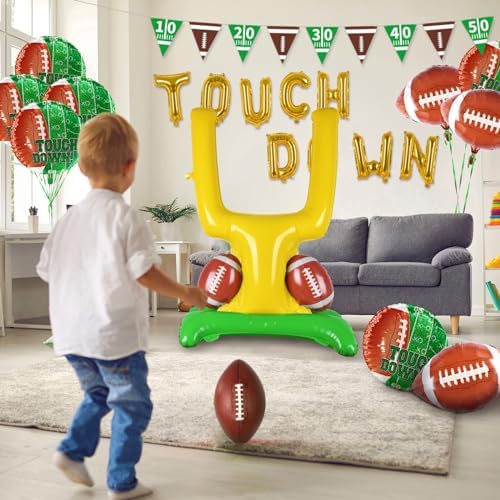 Football Party Supplies Kit Touchdown Balloons Goal Post Decorations