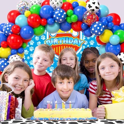 Winrayk 156Pcs Dog Paw Birthday Decorations
