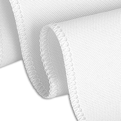 LTC Linens 21 ft White Table Skirt Wedding Banquet Table Cover