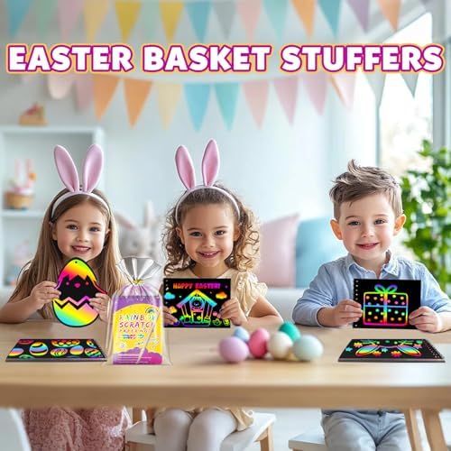 Pigipigi Kids Scratch Art Craft Kit 16 Pack