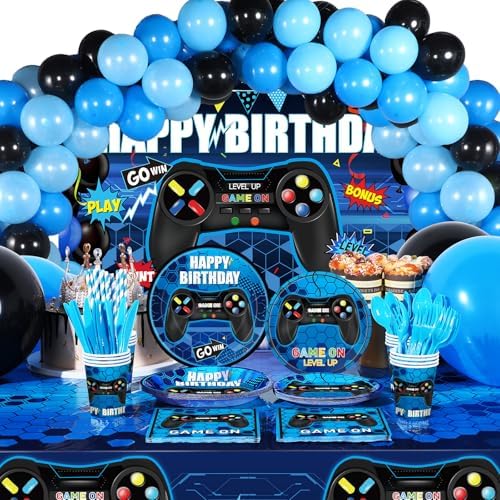 Tatuo 152 Piece Video Game Party Decor Set