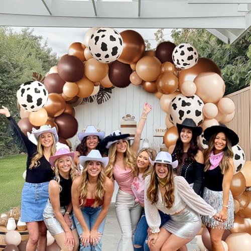 Western Themed Balloon Arch Kit 163 Pieces Ranch Decor