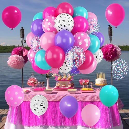 HILAVO Dog Paw Balloons Set of 60 12 Inch