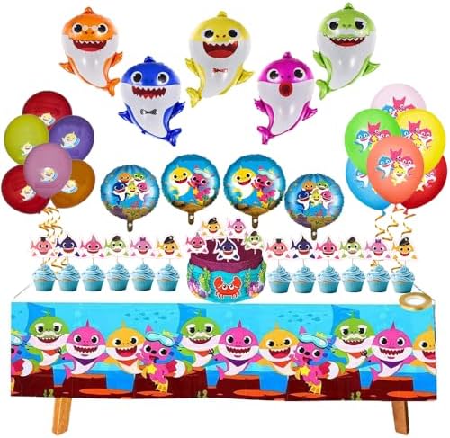 Generic 56PCS Shark Party Decorations Set