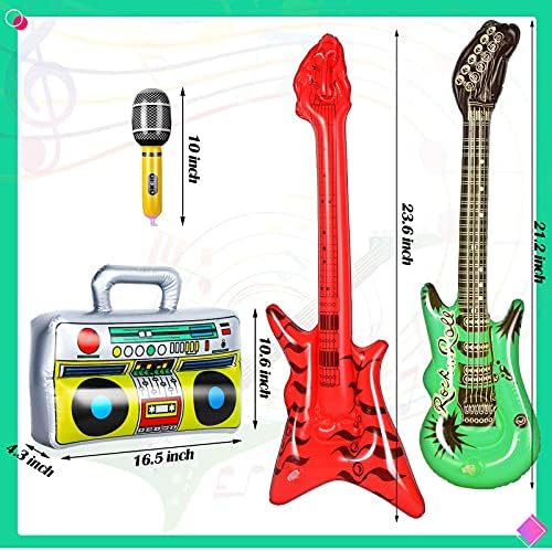 BBTO 15 Piece Inflatable Rock Star Toy Set