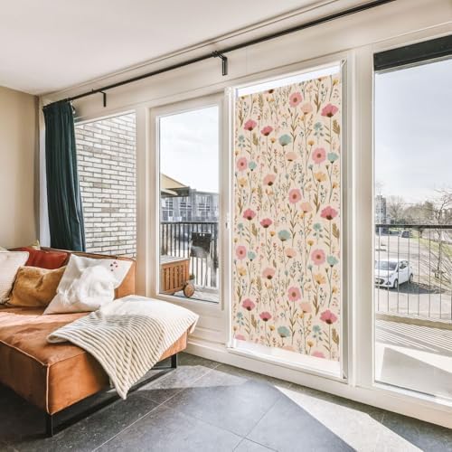 Floral Light Yellow Door Banner Cover Decoration