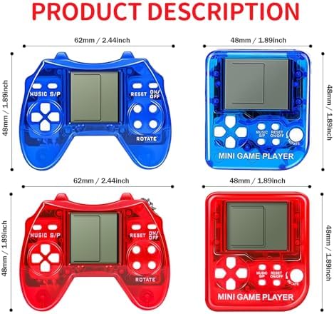 24Pcs Video Game Party Favors Keychain Set