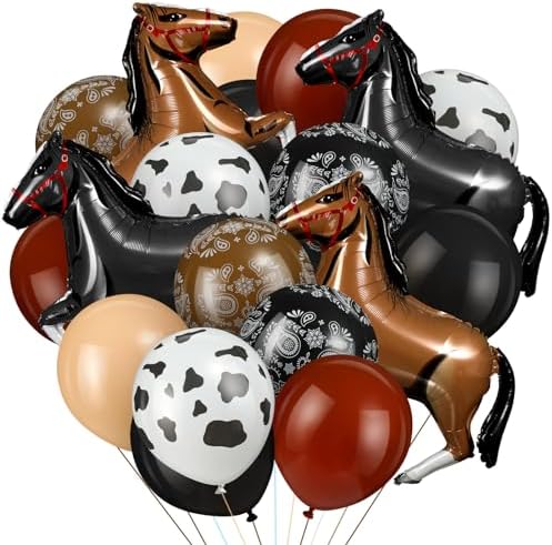 Hungdao 52 Pcs Western Balloons Decor Kit