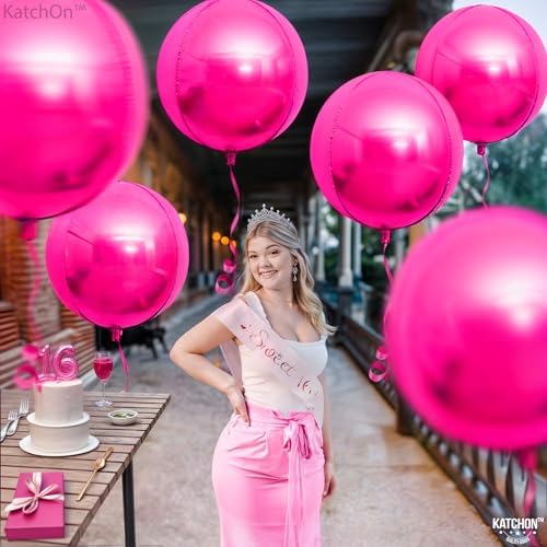 KatchOn Big Hot Pink Balloons 22 Inch Pack of 6
