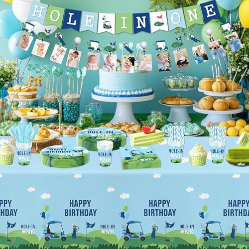 Golf Theme Hole In One Birthday Party Supplies