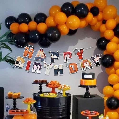 HOMEZZO Anime Birthday Party Banner Set