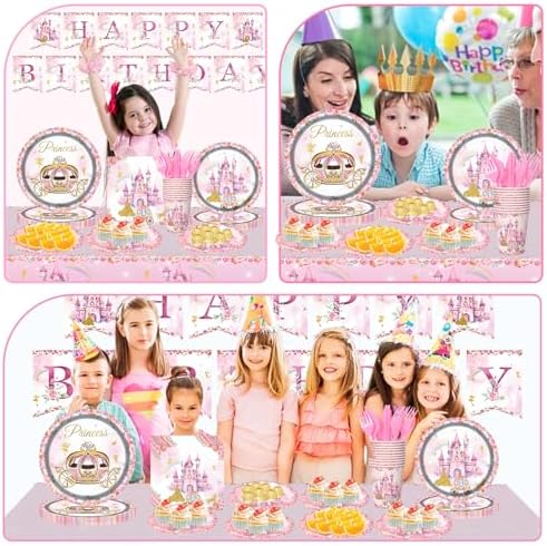 Princess Birthday Supplies Set for Kids