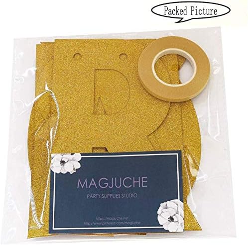 Gold Happy 100th Birthday Banner Decorations