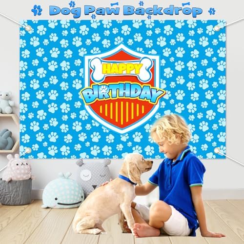 Winrayk 156Pcs Dog Paw Birthday Decorations