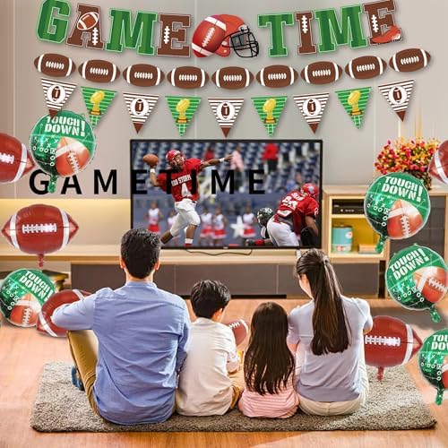Football Theme Party Supplies Game Time Banners