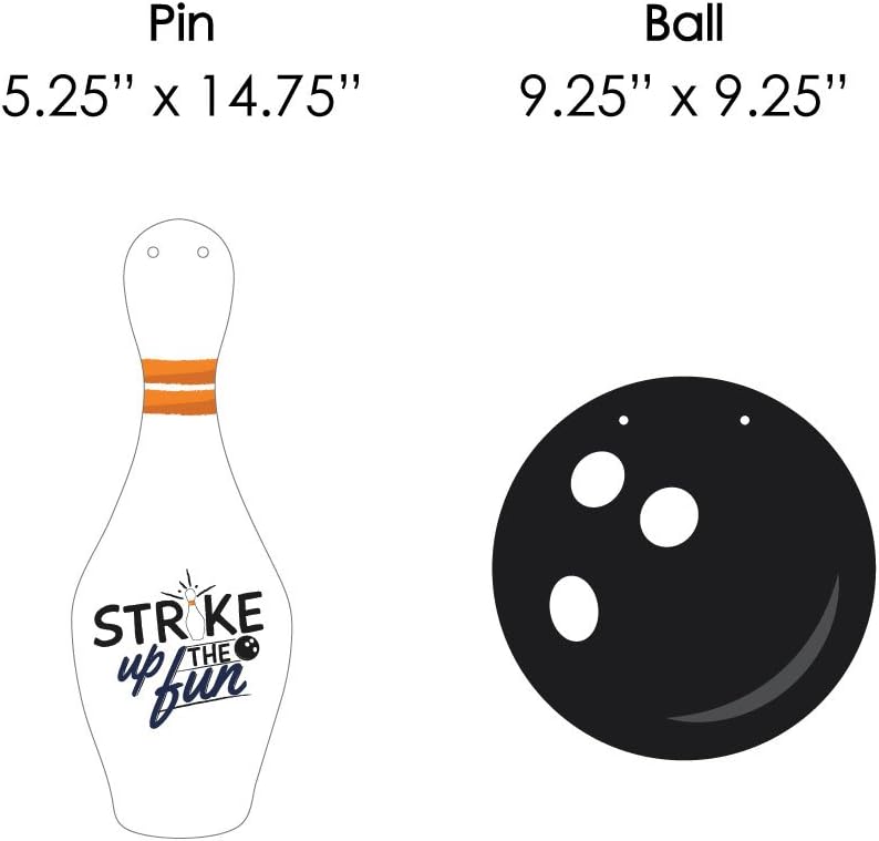 Strike Up the Fun Bowling Hanging Decor 10 Pieces