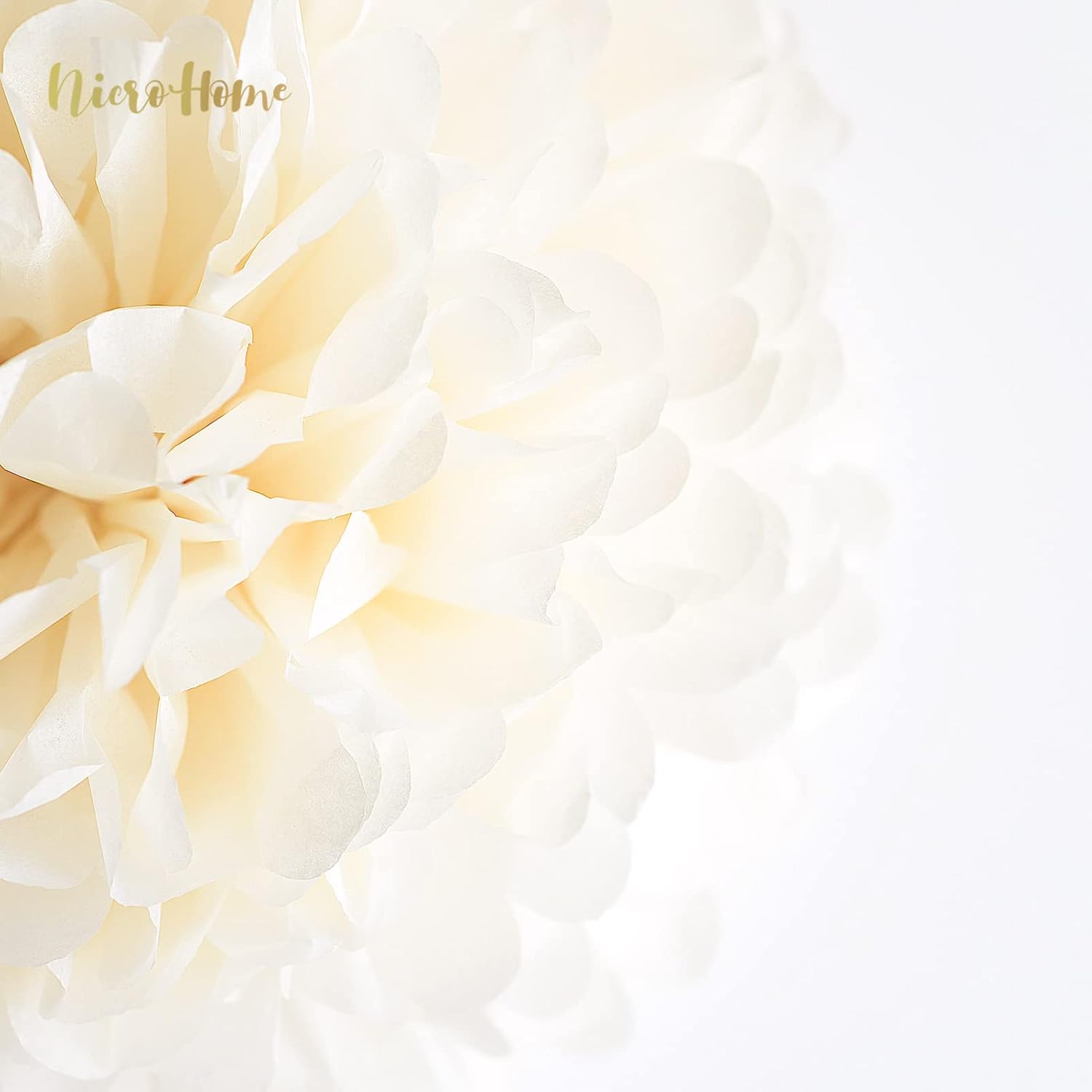 White Gold Tassel Garland Set for Wedding Decor