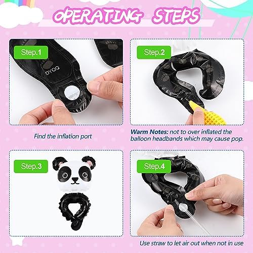 Libima 200 Pcs Inflatable Animal Wrist Balloons Party Decorations