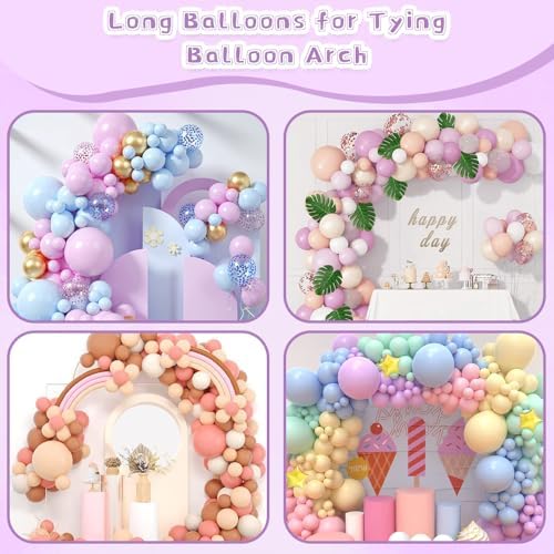 260Q Purple Long Balloons for DIY Decorations