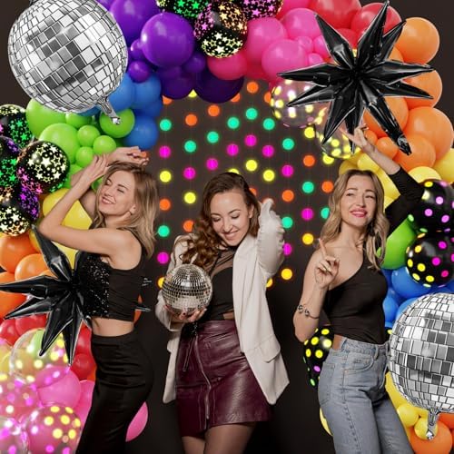 Amandir Neon Glow in the Dark Party Decor Kit