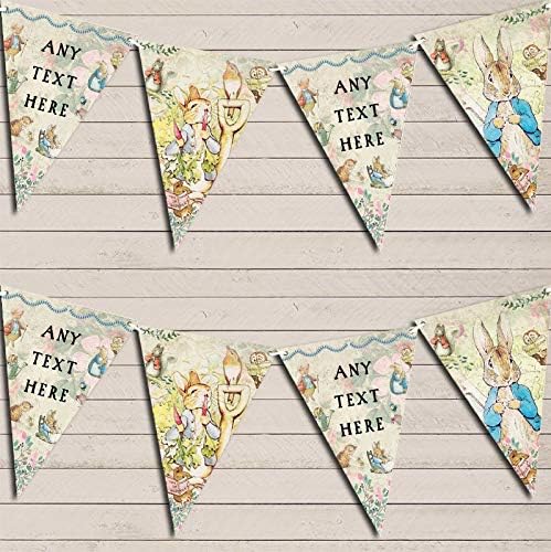 Peter Rabbit Personalized Bunting Garland for Baby Shower