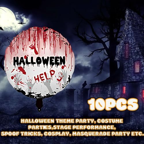 10 PCS Scary Halloween Balloons 2362in Blood Splatter Party Decor