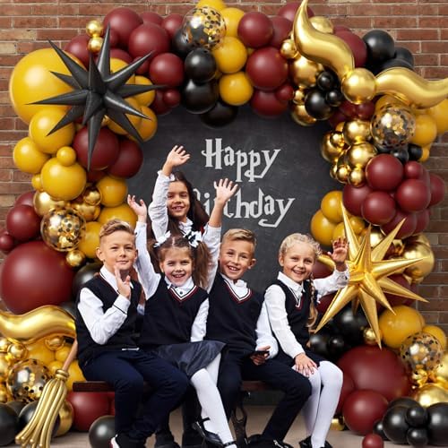 144pcs Magic Wizard Balloons Arch Kit Decorations