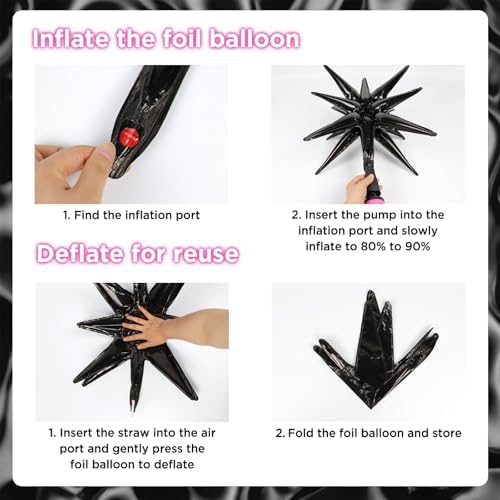 147pcs Neon Balloon Arch Kit for 80s 90s Birthday Party