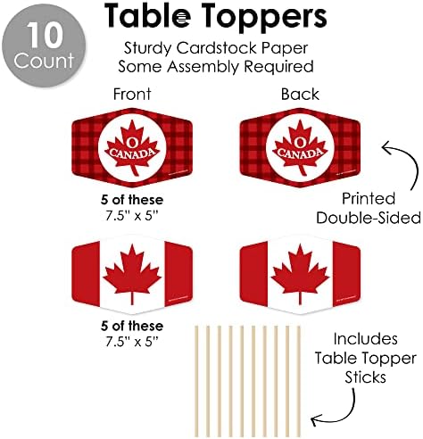 Big Dot of Happiness Canada Day Decor Kit - 51 Pieces