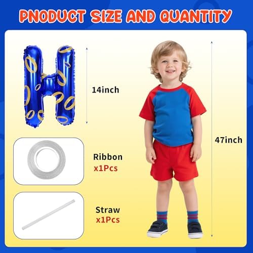 Cartoon Blue Hedgehog Birthday Banner Decorations