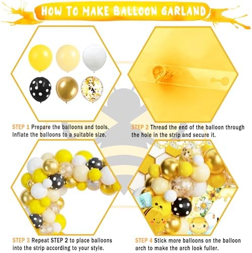 Bumble Bee Baby Shower Decorations Set